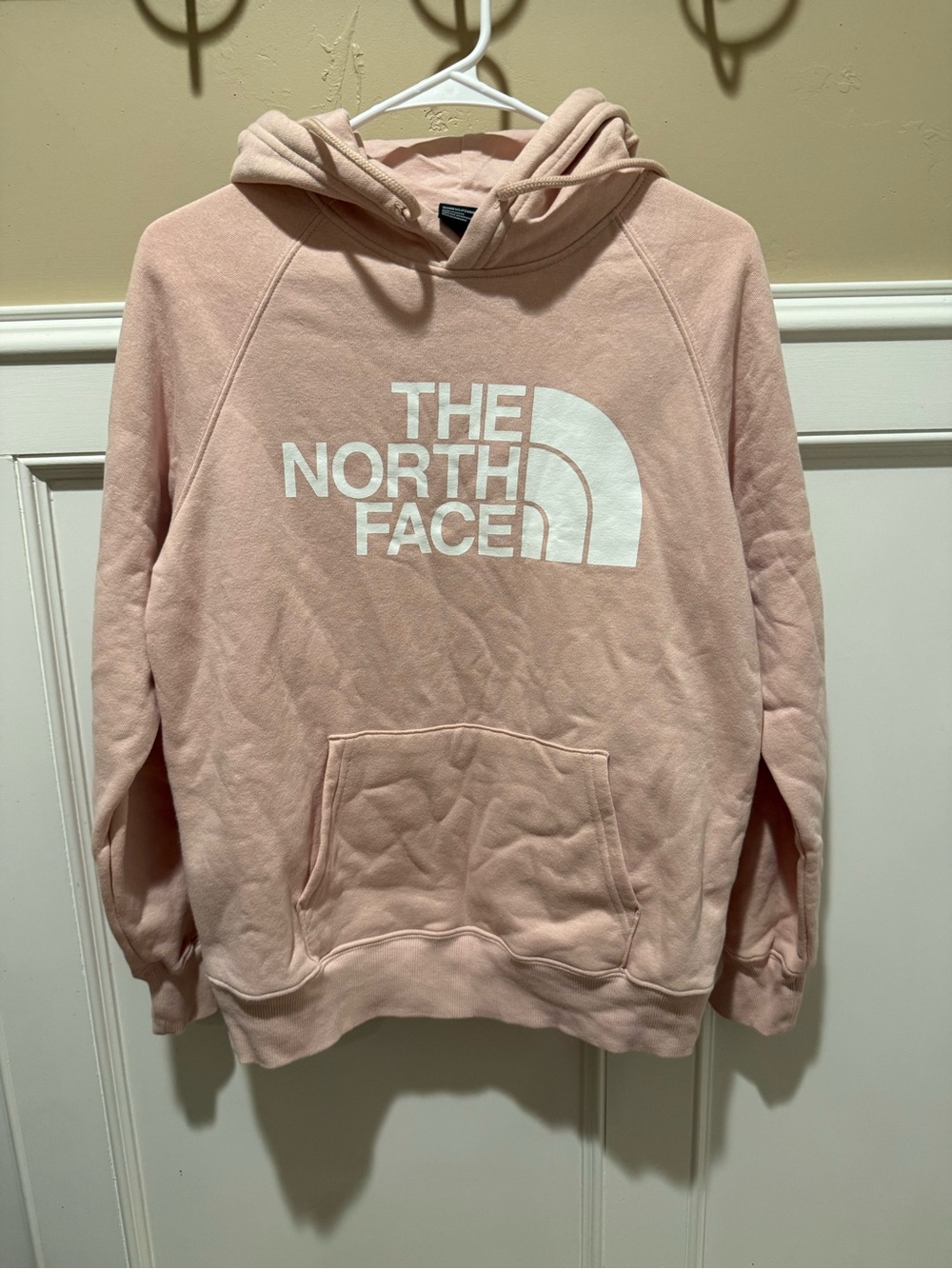 The North Face Men's Light Pink Logo Crewneck Hoodie